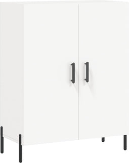 vidaXL - Dressoir - 69,5x34x90 - cm - bewerkt - hout - wit