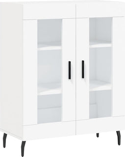 vidaXL - Dressoir - 69,5x34x90 - cm - bewerkt - hout - wit