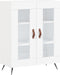 vidaXL - Dressoir - 69,5x34x90 - cm - bewerkt - hout - wit