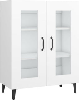 vidaXL - Dressoir - 69,5x34x90 - cm - bewerkt - hout - wit