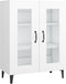 vidaXL - Dressoir - 69,5x34x90 - cm - bewerkt - hout - wit