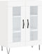 vidaXL - Dressoir - 69,5x34x90 - cm - bewerkt - hout - wit