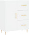 vidaXL - Dressoir - 69,5x34x90 - cm - bewerkt - hout - wit