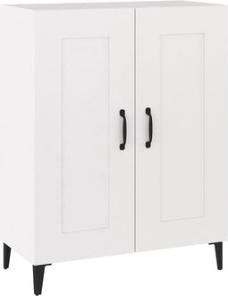vidaXL - Dressoir - 69,5x34x90 - cm - bewerkt - hout - wit