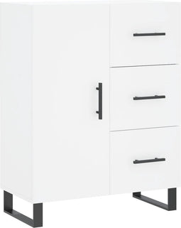 vidaXL - Dressoir - 69,5x34x90 - cm - bewerkt - hout - wit