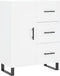 vidaXL - Dressoir - 69,5x34x90 - cm - bewerkt - hout - wit