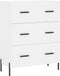 vidaXL - Dressoir - 69,5x34x90 - cm - bewerkt - hout - wit