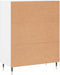 vidaXL - Dressoir - 69,5x34x90 - cm - bewerkt - hout - wit