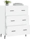vidaXL - Dressoir - 69,5x34x90 - cm - bewerkt - hout - wit