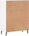 vidaXL - Dressoir - 69,5x34x90 - cm - bewerkt - hout - wit