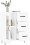 vidaXL - Dressoir - 69,5x34x90 - cm - bewerkt - hout - wit