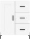 vidaXL - Dressoir - 69,5x34x90 - cm - bewerkt - hout - wit
