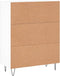 vidaXL - Dressoir - 69,5x34x90 - cm - bewerkt - hout - wit