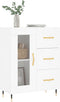 vidaXL - Dressoir - 69,5x34x90 - cm - bewerkt - hout - wit