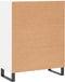 vidaXL - Dressoir - 69,5x34x90 - cm - bewerkt - hout - wit