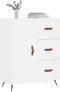 vidaXL - Dressoir - 69,5x34x90 - cm - bewerkt - hout - wit
