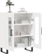 vidaXL - Dressoir - 69,5x34x90 - cm - bewerkt - hout - wit