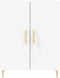 vidaXL - Dressoir - 69,5x34x90 - cm - bewerkt - hout - wit