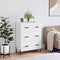 vidaXL - Dressoir - 69,5x34x90 - cm - bewerkt - hout - wit