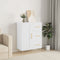 vidaXL - Dressoir - 69,5x34x90 - cm - bewerkt - hout - wit