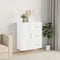 vidaXL - Dressoir - 69,5x34x90 - cm - bewerkt - hout - wit