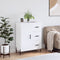 vidaXL - Dressoir - 69,5x34x90 - cm - bewerkt - hout - wit