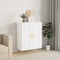 vidaXL - Dressoir - 69,5x34x90 - cm - bewerkt - hout - wit