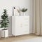 vidaXL - Dressoir - 69,5x34x90 - cm - bewerkt - hout - wit