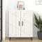 vidaXL - Dressoir - 69,5x34x90 - cm - bewerkt - hout - wit