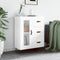 vidaXL - Dressoir - 69,5x34x90 - cm - bewerkt - hout - wit