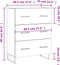 vidaXL - Dressoir - 69,5x34x90 - cm - bewerkt - hout - wit