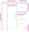 vidaXL - Dressoir - 69,5x34x90 - cm - bewerkt - hout - wit
