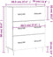 vidaXL - Dressoir - 69,5x34x90 - cm - bewerkt - hout - wit