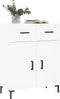 vidaXL - Dressoir - 69,5x34x90 - cm - bewerkt - hout - wit