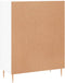 vidaXL - Dressoir - 69,5x34x90 - cm - bewerkt - hout - wit