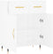 vidaXL - Dressoir - 69,5x34x90 - cm - bewerkt - hout - wit