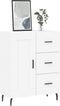 vidaXL - Dressoir - 69,5x34x90 - cm - bewerkt - hout - wit