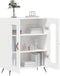 vidaXL - Dressoir - 69,5x34x90 - cm - bewerkt - hout - wit