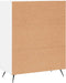 vidaXL - Dressoir - 69,5x34x90 - cm - bewerkt - hout - wit