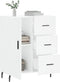 vidaXL - Dressoir - 69,5x34x90 - cm - bewerkt - hout - wit