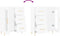 vidaXL - Dressoir - 69,5x34x90 - cm - bewerkt - hout - wit