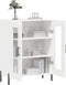 vidaXL - Dressoir - 69,5x34x90 - cm - bewerkt - hout - wit