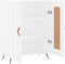 vidaXL - Dressoir - 69,5x34x90 - cm - bewerkt - hout - wit