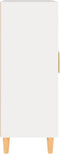 vidaXL - Dressoir - 69,5x34x90 - cm - bewerkt - hout - wit