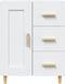 vidaXL - Dressoir - 69,5x34x90 - cm - bewerkt - hout - wit