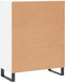 vidaXL - Dressoir - 69,5x34x90 - cm - bewerkt - hout - wit