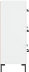 vidaXL - Dressoir - 69,5x34x90 - cm - bewerkt - hout - wit