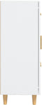 vidaXL - Dressoir - 69,5x34x90 - cm - bewerkt - hout - wit