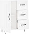 vidaXL - Dressoir - 69,5x34x90 - cm - bewerkt - hout - wit