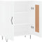 vidaXL - Dressoir - 69,5x34x90 - cm - bewerkt - hout - wit